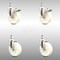 Service Caster 5 Inch 316SS Nylon Wheel Swivel 10mm Threaded Stem Caster Lock Brake, 2PK SCC-SS316TSTTL20S514-NYS-M1015-2-S2 - alternate 4